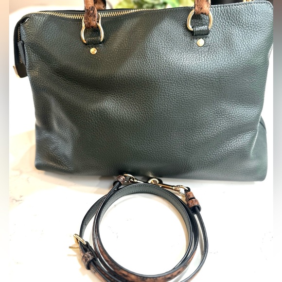 Coach Emma Satchel in Green Python - Picture 3 of 4